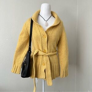 Y2K WOOL American eagle chunky knit cadigan sweater